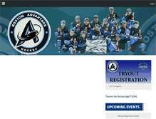 Tablet Screenshot of bostonadvantagehockey.com